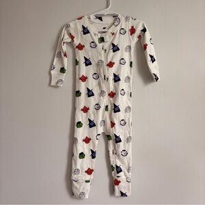Monica and Andy Halloween Themed White Bodysuit Size 9-12M